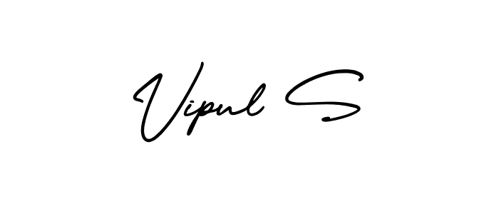 Similarly AmerikaSignatureDemo-Regular is the best handwritten signature design. Signature creator online .You can use it as an online autograph creator for name Vipul S. Vipul S signature style 3 images and pictures png