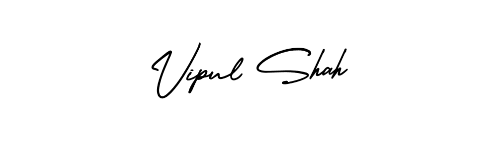 Create a beautiful signature design for name Vipul Shah. With this signature (AmerikaSignatureDemo-Regular) fonts, you can make a handwritten signature for free. Vipul Shah signature style 3 images and pictures png