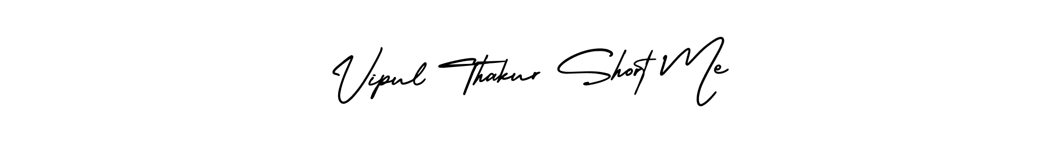 You should practise on your own different ways (AmerikaSignatureDemo-Regular) to write your name (Vipul Thakur Short Me) in signature. don't let someone else do it for you. Vipul Thakur Short Me signature style 3 images and pictures png