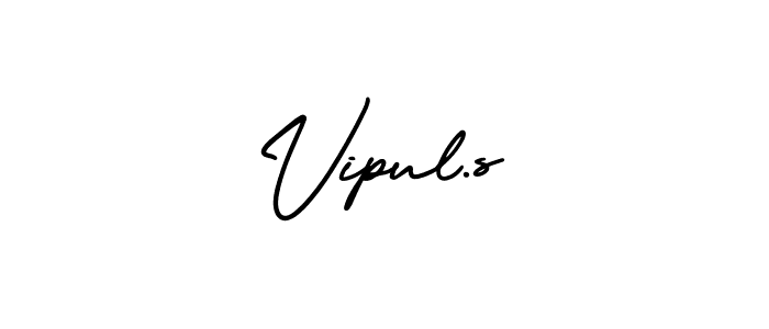 Create a beautiful signature design for name Vipul.s. With this signature (AmerikaSignatureDemo-Regular) fonts, you can make a handwritten signature for free. Vipul.s signature style 3 images and pictures png