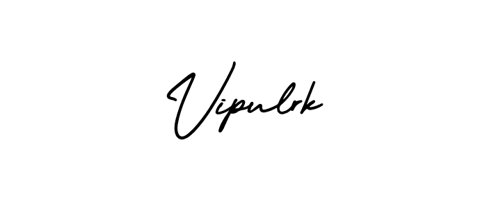 The best way (AmerikaSignatureDemo-Regular) to make a short signature is to pick only two or three words in your name. The name Vipulrk include a total of six letters. For converting this name. Vipulrk signature style 3 images and pictures png