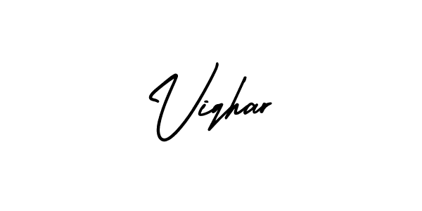 Also we have Viqhar name is the best signature style. Create professional handwritten signature collection using AmerikaSignatureDemo-Regular autograph style. Viqhar signature style 3 images and pictures png