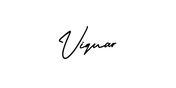 if you are searching for the best signature style for your name Viquar. so please give up your signature search. here we have designed multiple signature styles  using AmerikaSignatureDemo-Regular. Viquar signature style 3 images and pictures png