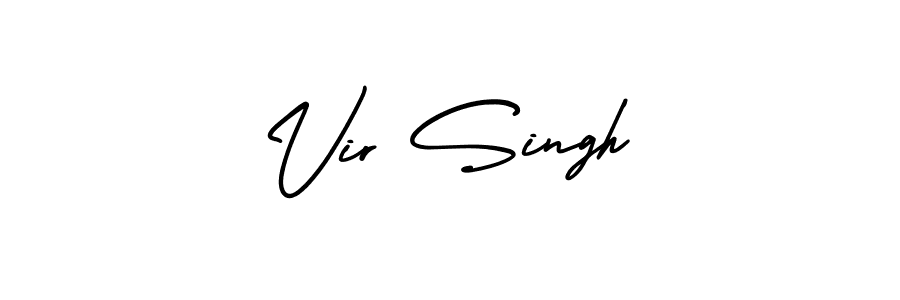 How to make Vir Singh signature? AmerikaSignatureDemo-Regular is a professional autograph style. Create handwritten signature for Vir Singh name. Vir Singh signature style 3 images and pictures png