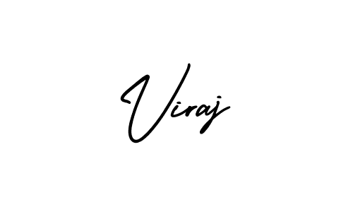 Use a signature maker to create a handwritten signature online. With this signature software, you can design (AmerikaSignatureDemo-Regular) your own signature for name Viraj. Viraj signature style 3 images and pictures png