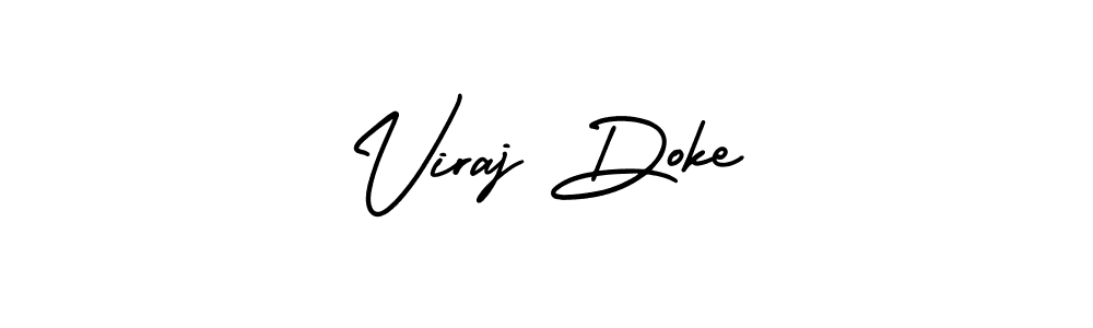 Design your own signature with our free online signature maker. With this signature software, you can create a handwritten (AmerikaSignatureDemo-Regular) signature for name Viraj Doke. Viraj Doke signature style 3 images and pictures png