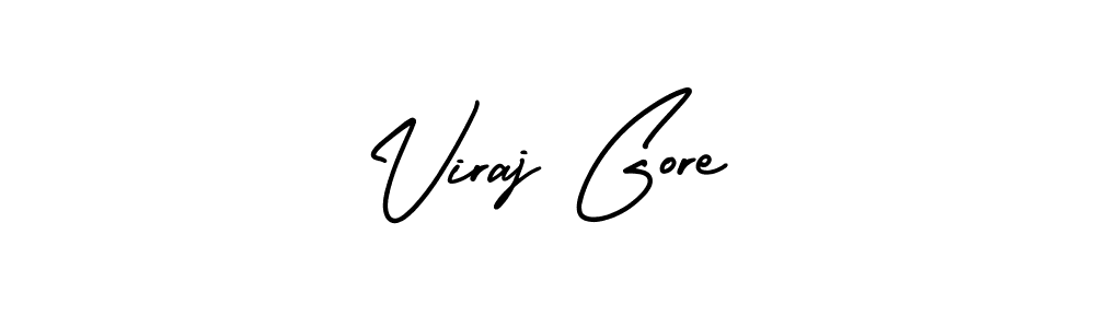 Best and Professional Signature Style for Viraj Gore. AmerikaSignatureDemo-Regular Best Signature Style Collection. Viraj Gore signature style 3 images and pictures png
