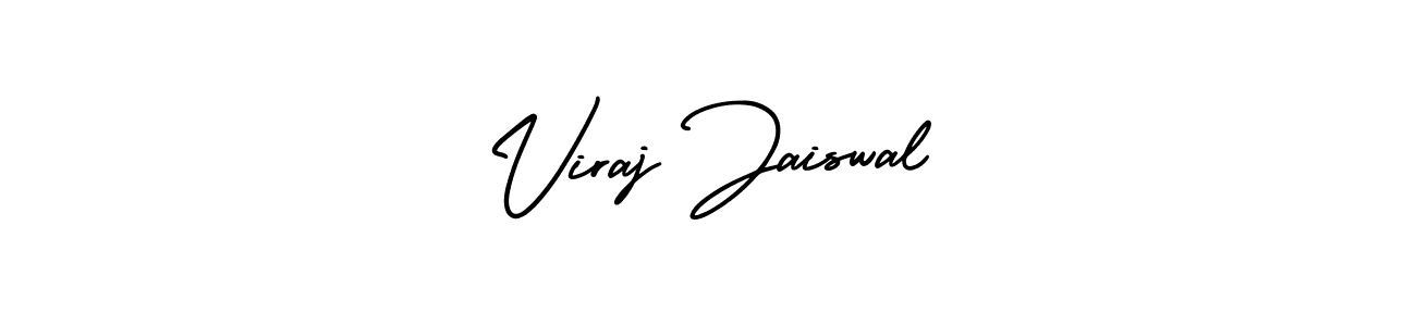 Also You can easily find your signature by using the search form. We will create Viraj Jaiswal name handwritten signature images for you free of cost using AmerikaSignatureDemo-Regular sign style. Viraj Jaiswal signature style 3 images and pictures png
