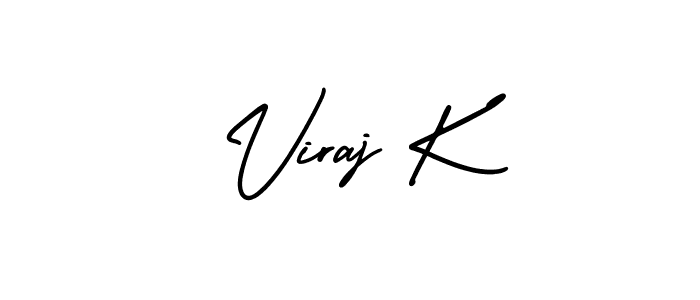 How to Draw Viraj K signature style? AmerikaSignatureDemo-Regular is a latest design signature styles for name Viraj K. Viraj K signature style 3 images and pictures png