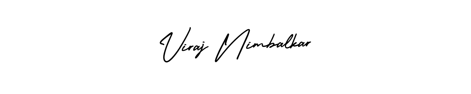 It looks lik you need a new signature style for name Viraj Nimbalkar. Design unique handwritten (AmerikaSignatureDemo-Regular) signature with our free signature maker in just a few clicks. Viraj Nimbalkar signature style 3 images and pictures png
