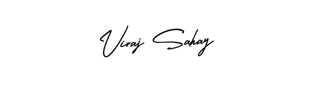 Make a beautiful signature design for name Viraj Sahay. With this signature (AmerikaSignatureDemo-Regular) style, you can create a handwritten signature for free. Viraj Sahay signature style 3 images and pictures png