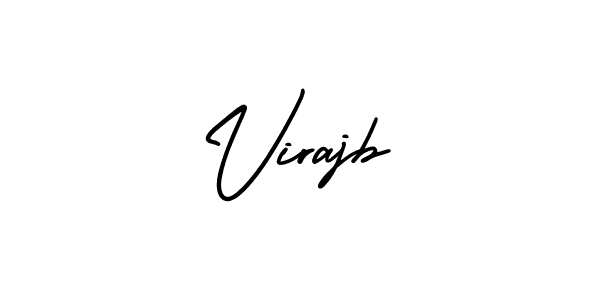 How to make Virajb signature? AmerikaSignatureDemo-Regular is a professional autograph style. Create handwritten signature for Virajb name. Virajb signature style 3 images and pictures png