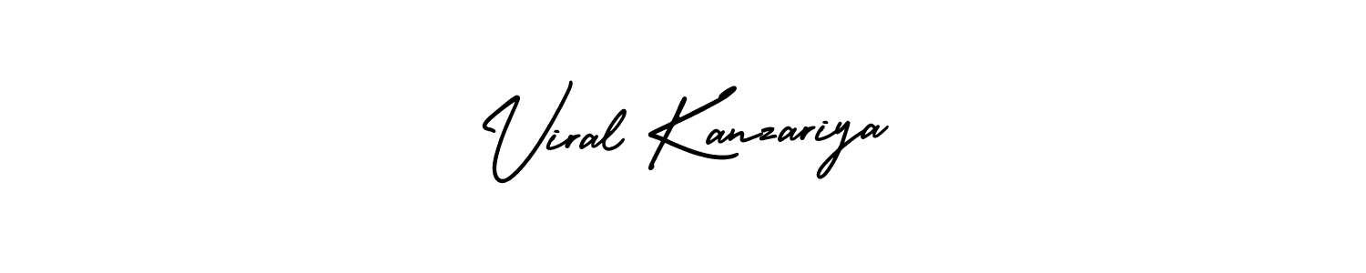 This is the best signature style for the Viral Kanzariya name. Also you like these signature font (AmerikaSignatureDemo-Regular). Mix name signature. Viral Kanzariya signature style 3 images and pictures png