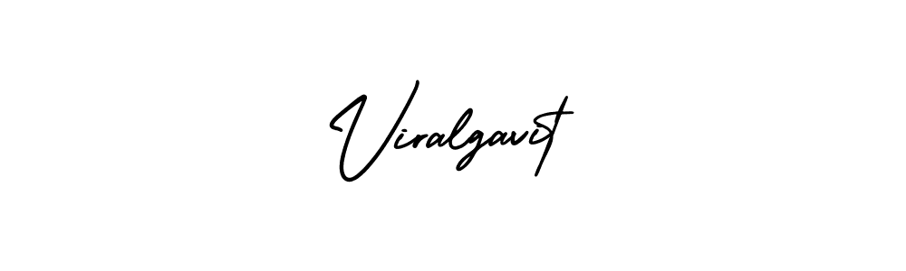 Use a signature maker to create a handwritten signature online. With this signature software, you can design (AmerikaSignatureDemo-Regular) your own signature for name Viralgavit. Viralgavit signature style 3 images and pictures png