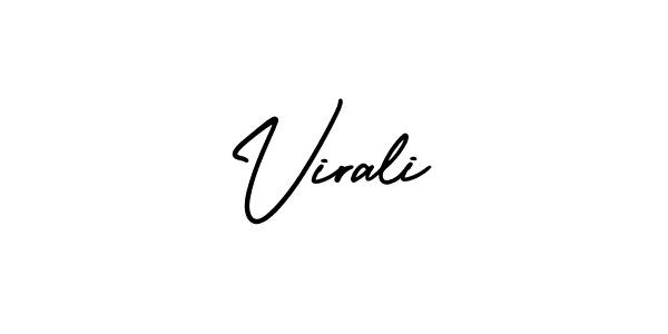 AmerikaSignatureDemo-Regular is a professional signature style that is perfect for those who want to add a touch of class to their signature. It is also a great choice for those who want to make their signature more unique. Get Virali name to fancy signature for free. Virali signature style 3 images and pictures png