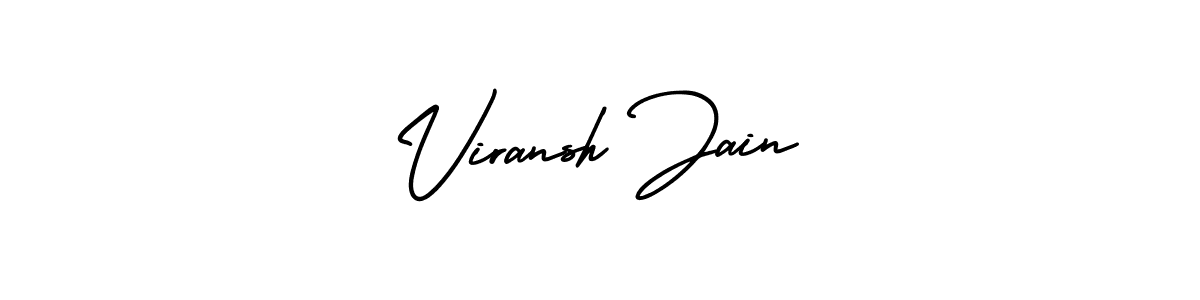 How to make Viransh Jain name signature. Use AmerikaSignatureDemo-Regular style for creating short signs online. This is the latest handwritten sign. Viransh Jain signature style 3 images and pictures png