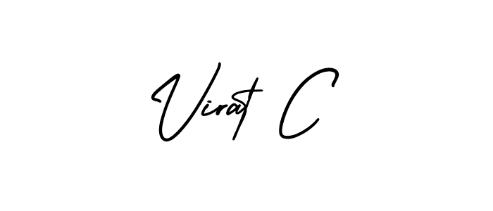 Also we have Virat C name is the best signature style. Create professional handwritten signature collection using AmerikaSignatureDemo-Regular autograph style. Virat C signature style 3 images and pictures png