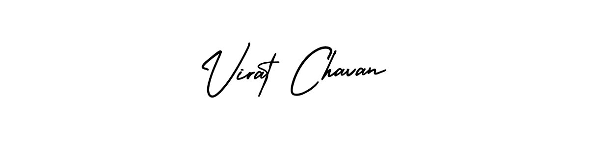 Use a signature maker to create a handwritten signature online. With this signature software, you can design (AmerikaSignatureDemo-Regular) your own signature for name Virat Chavan. Virat Chavan signature style 3 images and pictures png