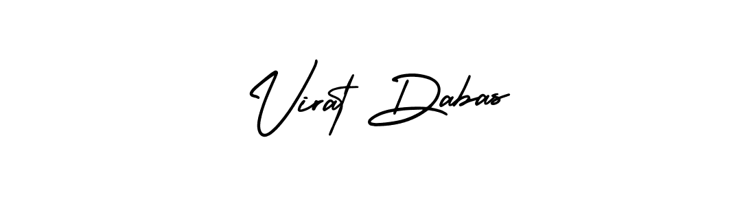 You should practise on your own different ways (AmerikaSignatureDemo-Regular) to write your name (Virat Dabas) in signature. don't let someone else do it for you. Virat Dabas signature style 3 images and pictures png