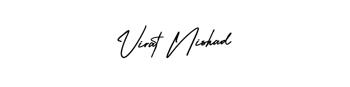 Make a short Virat Nishad signature style. Manage your documents anywhere anytime using AmerikaSignatureDemo-Regular. Create and add eSignatures, submit forms, share and send files easily. Virat Nishad signature style 3 images and pictures png