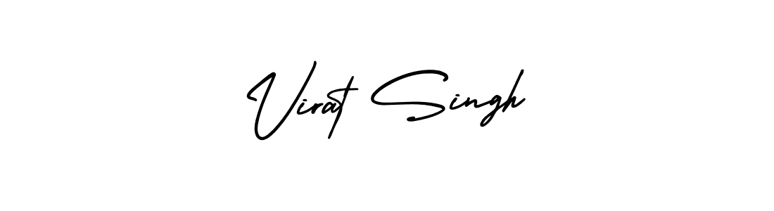 It looks lik you need a new signature style for name Virat Singh. Design unique handwritten (AmerikaSignatureDemo-Regular) signature with our free signature maker in just a few clicks. Virat Singh signature style 3 images and pictures png