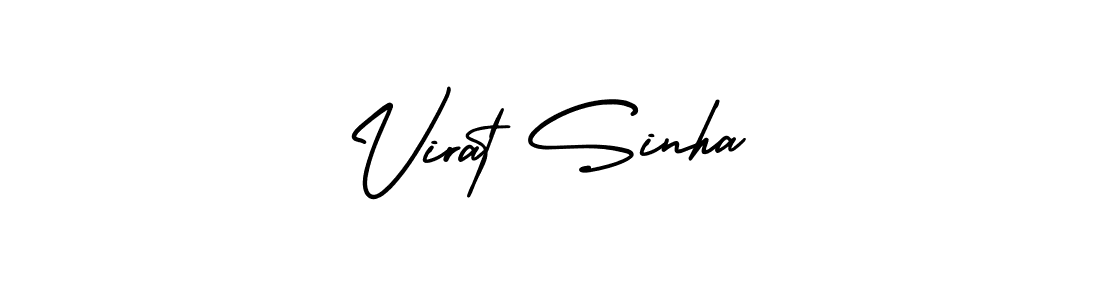 Create a beautiful signature design for name Virat Sinha. With this signature (AmerikaSignatureDemo-Regular) fonts, you can make a handwritten signature for free. Virat Sinha signature style 3 images and pictures png