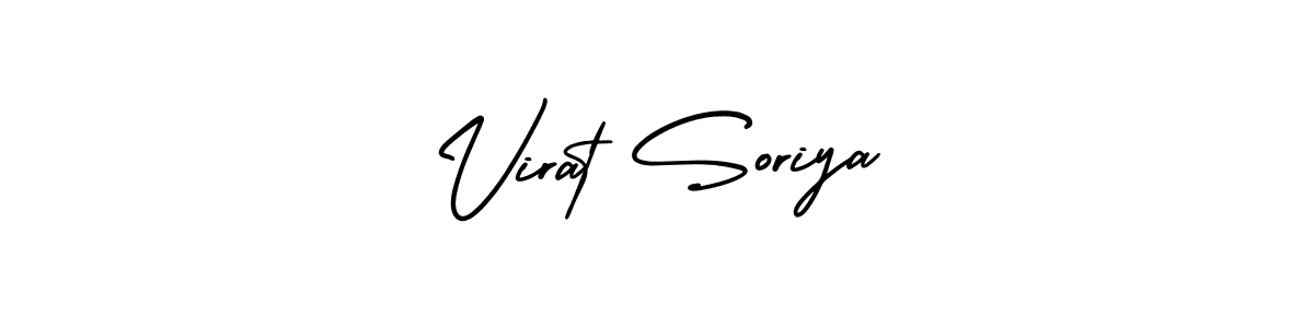 Design your own signature with our free online signature maker. With this signature software, you can create a handwritten (AmerikaSignatureDemo-Regular) signature for name Virat Soriya. Virat Soriya signature style 3 images and pictures png