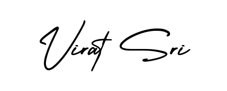 Download transparent PNG signature for name Virat Sri styled with AmerikaSignatureDemo-Regular font. Ready to paste directly into PDF and Word agreements. Virat Sri signature style 3 images and pictures png