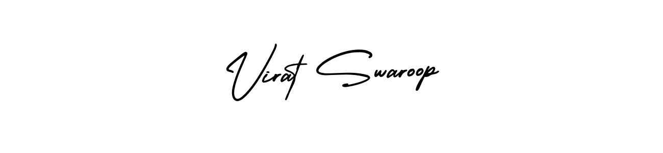 Also You can easily find your signature by using the search form. We will create Virat Swaroop name handwritten signature images for you free of cost using AmerikaSignatureDemo-Regular sign style. Virat Swaroop signature style 3 images and pictures png