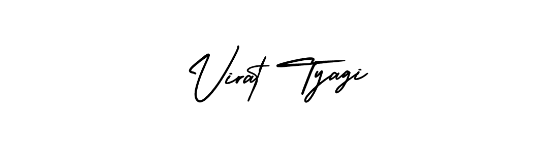 How to make Virat Tyagi name signature. Use AmerikaSignatureDemo-Regular style for creating short signs online. This is the latest handwritten sign. Virat Tyagi signature style 3 images and pictures png