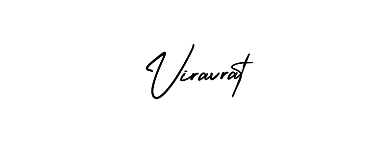 How to make Viravrat name signature. Use AmerikaSignatureDemo-Regular style for creating short signs online. This is the latest handwritten sign. Viravrat signature style 3 images and pictures png