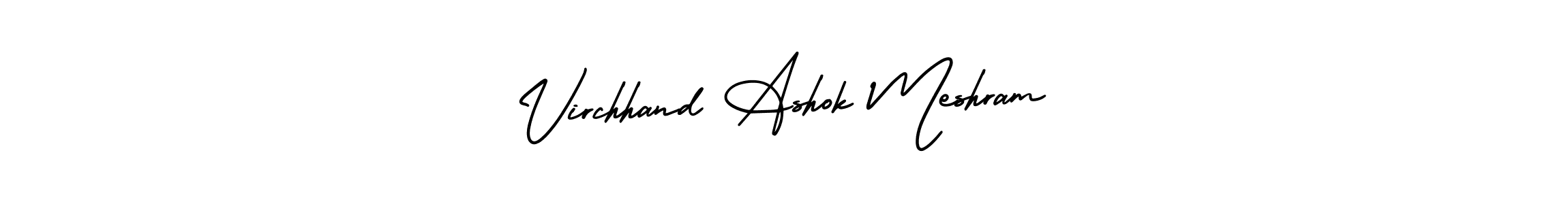 Create a beautiful signature design for name Virchhand Ashok Meshram. With this signature (AmerikaSignatureDemo-Regular) fonts, you can make a handwritten signature for free. Virchhand Ashok Meshram signature style 3 images and pictures png