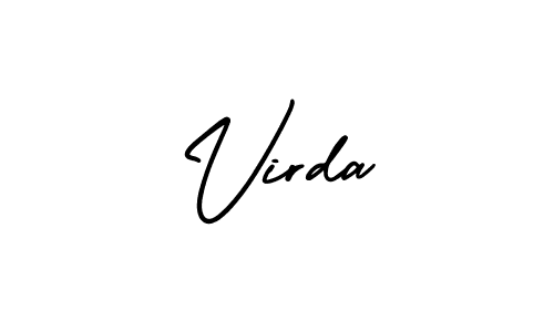 Check out images of Autograph of Virda name. Actor Virda Signature Style. AmerikaSignatureDemo-Regular is a professional sign style online. Virda signature style 3 images and pictures png