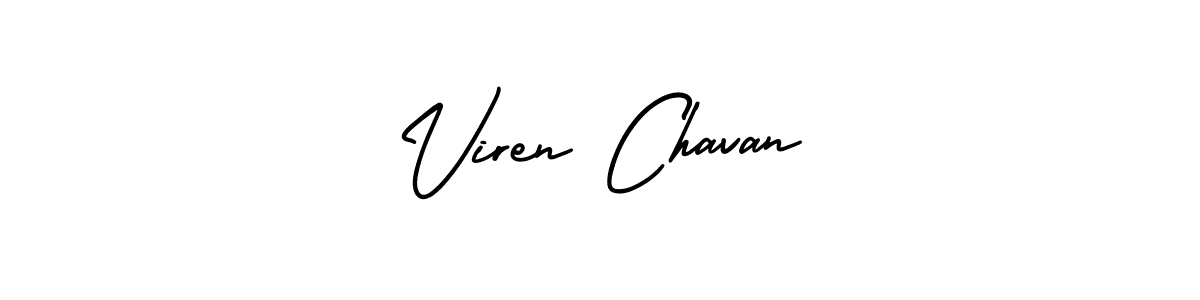 How to Draw Viren Chavan signature style? AmerikaSignatureDemo-Regular is a latest design signature styles for name Viren Chavan. Viren Chavan signature style 3 images and pictures png