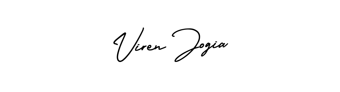 Make a beautiful signature design for name Viren Jogia. With this signature (AmerikaSignatureDemo-Regular) style, you can create a handwritten signature for free. Viren Jogia signature style 3 images and pictures png
