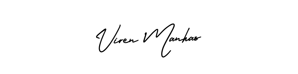 Make a beautiful signature design for name Viren Manhas. Use this online signature maker to create a handwritten signature for free. Viren Manhas signature style 3 images and pictures png