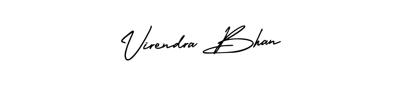 How to Draw Virendra Bhan signature style? AmerikaSignatureDemo-Regular is a latest design signature styles for name Virendra Bhan. Virendra Bhan signature style 3 images and pictures png