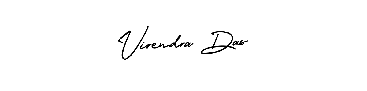 This is the best signature style for the Virendra Das name. Also you like these signature font (AmerikaSignatureDemo-Regular). Mix name signature. Virendra Das signature style 3 images and pictures png