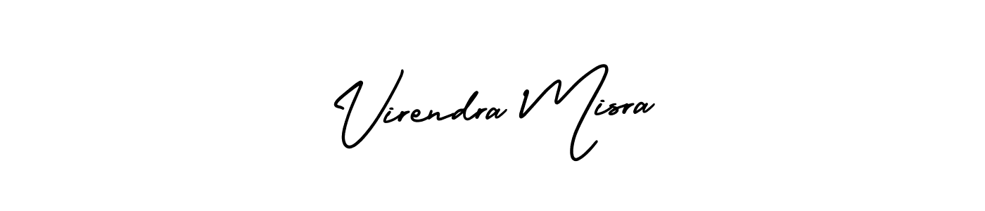 Use a signature maker to create a handwritten signature online. With this signature software, you can design (AmerikaSignatureDemo-Regular) your own signature for name Virendra Misra. Virendra Misra signature style 3 images and pictures png