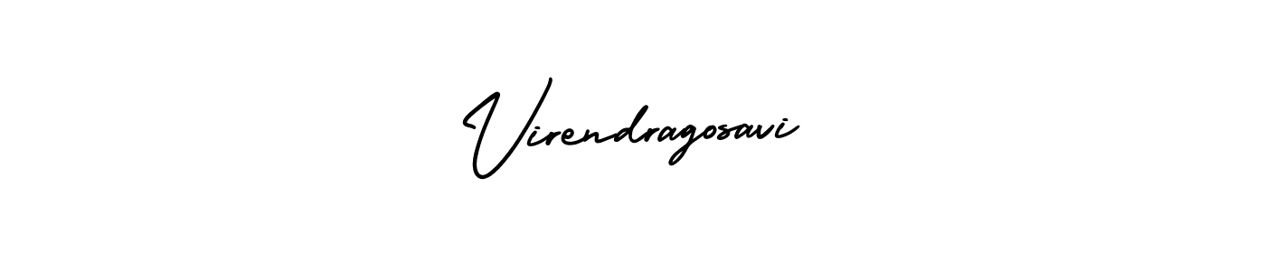 Use a signature maker to create a handwritten signature online. With this signature software, you can design (AmerikaSignatureDemo-Regular) your own signature for name Virendragosavi. Virendragosavi signature style 3 images and pictures png