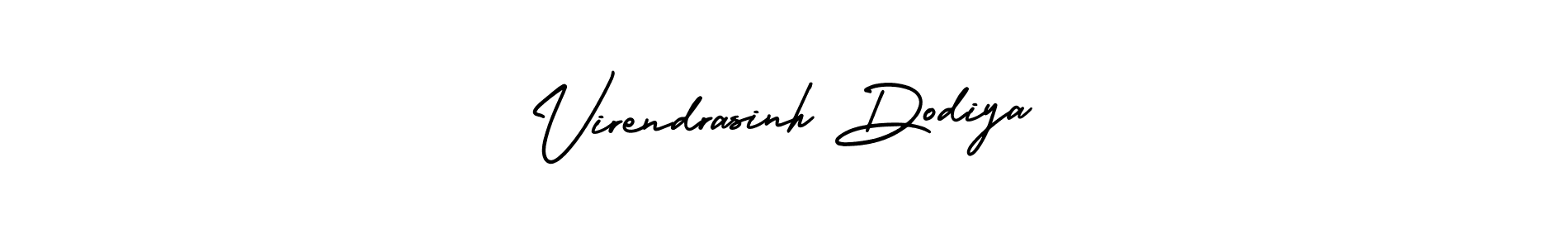 Similarly AmerikaSignatureDemo-Regular is the best handwritten signature design. Signature creator online .You can use it as an online autograph creator for name Virendrasinh Dodiya. Virendrasinh Dodiya signature style 3 images and pictures png