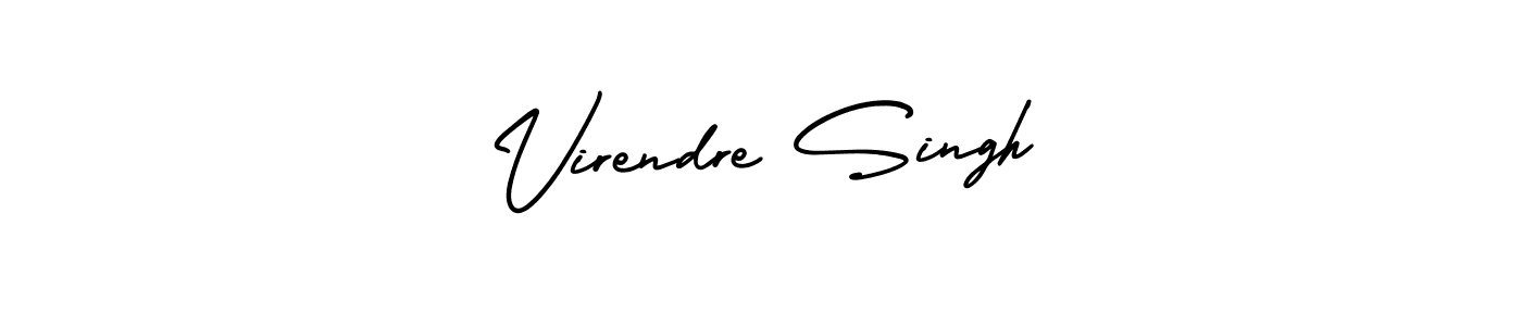 Create a beautiful signature design for name Virendre Singh. With this signature (AmerikaSignatureDemo-Regular) fonts, you can make a handwritten signature for free. Virendre Singh signature style 3 images and pictures png