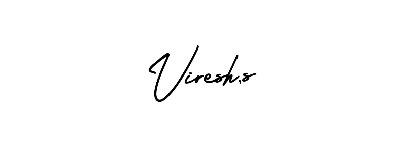 Also we have Viresh,s name is the best signature style. Create professional handwritten signature collection using AmerikaSignatureDemo-Regular autograph style. Viresh,s signature style 3 images and pictures png