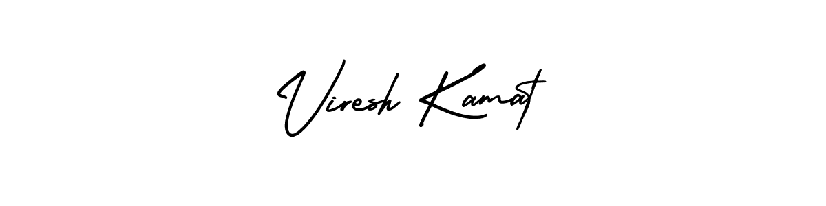 Design your own signature with our free online signature maker. With this signature software, you can create a handwritten (AmerikaSignatureDemo-Regular) signature for name Viresh Kamat. Viresh Kamat signature style 3 images and pictures png