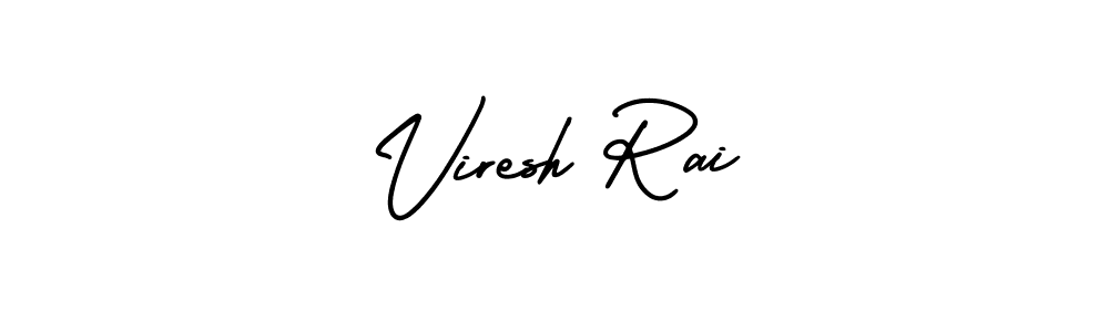 It looks lik you need a new signature style for name Viresh Rai. Design unique handwritten (AmerikaSignatureDemo-Regular) signature with our free signature maker in just a few clicks. Viresh Rai signature style 3 images and pictures png