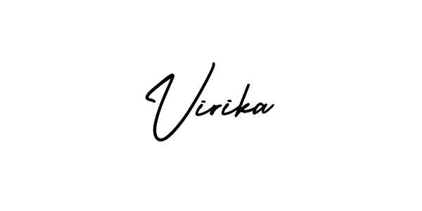Also You can easily find your signature by using the search form. We will create Virika name handwritten signature images for you free of cost using AmerikaSignatureDemo-Regular sign style. Virika signature style 3 images and pictures png
