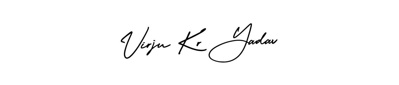 Check out images of Autograph of Virju Kr Yadav name. Actor Virju Kr Yadav Signature Style. AmerikaSignatureDemo-Regular is a professional sign style online. Virju Kr Yadav signature style 3 images and pictures png
