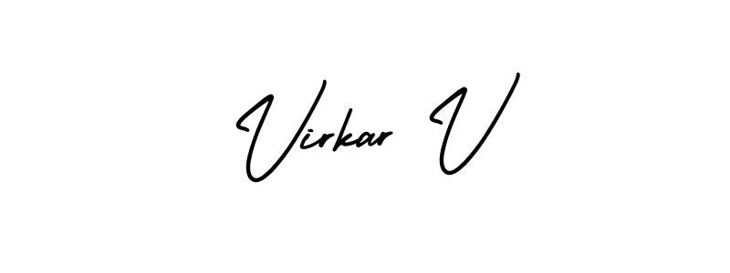 Make a short Virkar V signature style. Manage your documents anywhere anytime using AmerikaSignatureDemo-Regular. Create and add eSignatures, submit forms, share and send files easily. Virkar V signature style 3 images and pictures png