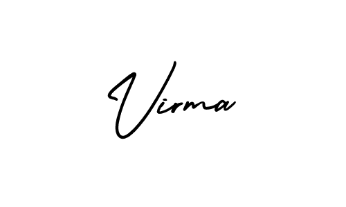 It looks lik you need a new signature style for name Virma. Design unique handwritten (AmerikaSignatureDemo-Regular) signature with our free signature maker in just a few clicks. Virma signature style 3 images and pictures png