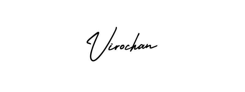 if you are searching for the best signature style for your name Virochan. so please give up your signature search. here we have designed multiple signature styles  using AmerikaSignatureDemo-Regular. Virochan signature style 3 images and pictures png